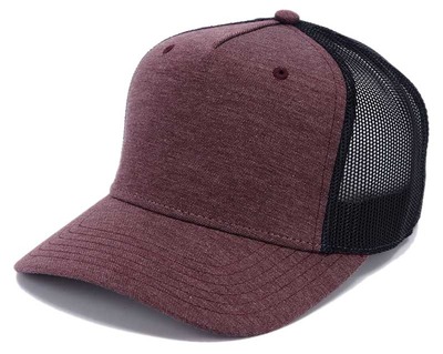 Кепка бейсболка тракер бордовая/черная