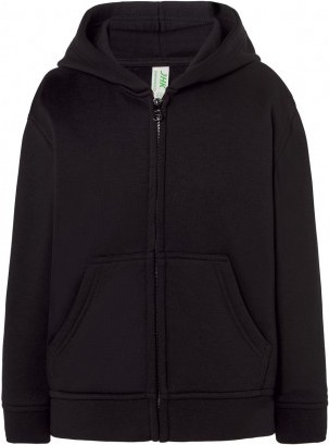 Детская черная толстовка байка худи на замке