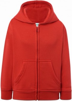 Детская красная толстовка байка худи на замке