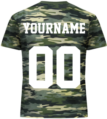 Именная мужская майка млитари стиль