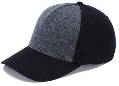 Кепка бейсболка меланж двухцветная черная