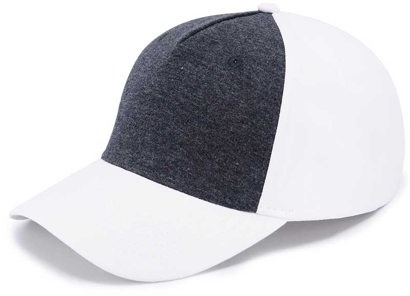 Кепка бейсболка меланж двухцветная белая