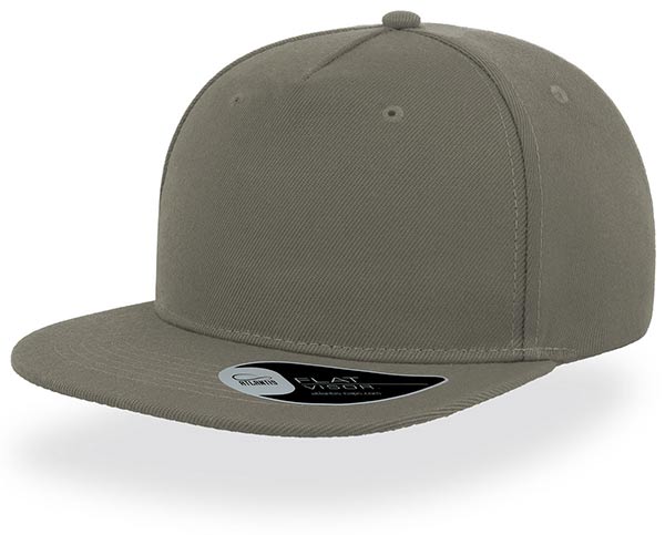 Кепка прямой козырек снепбек биза серая