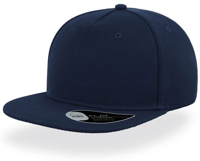 Кепка прямой козырек снепбек биза темно-синяя