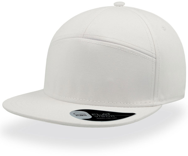 Кепка прямой козырек снепбэк биза белая