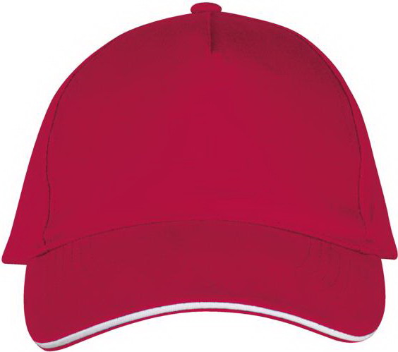 Кепка бейсболка красная с белым