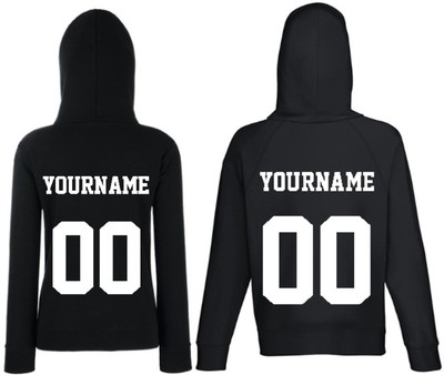 Парные именные толстовки худи