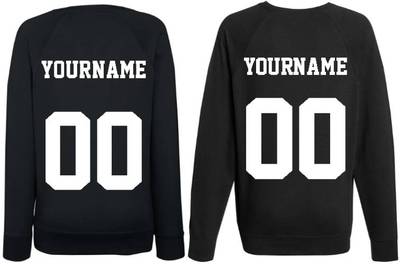 Парные именные свитшоты