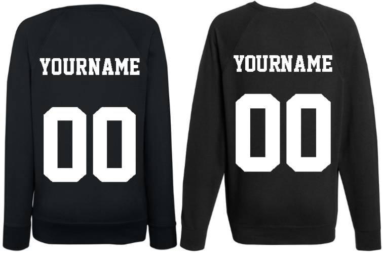 Парные именные свитшоты