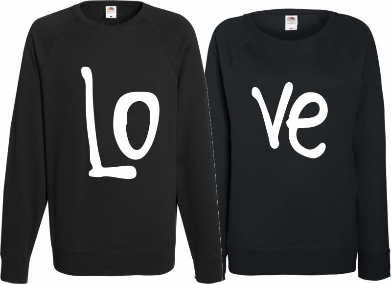 Парные свитшоты LO VE