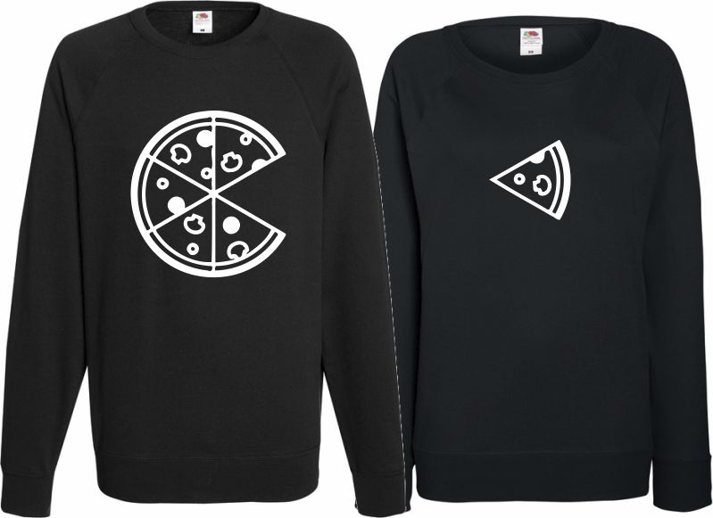Парные свитшоты pizza