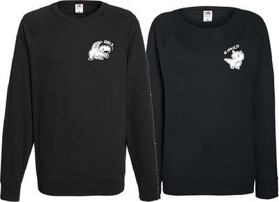 Парные свитшоты злюся не злился динозаврики