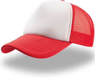 Кепка бейсболка тракер красная с белым