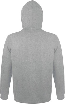 Толстовка байка худи темно-серый меланж