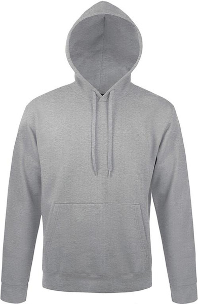 Толстовка байка худи темно-серый меланж