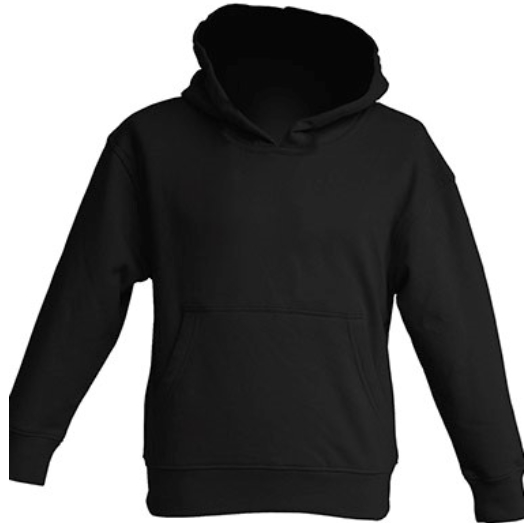 Детская черная толстовка байка худи