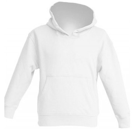 Детская белая толстовка байка худи