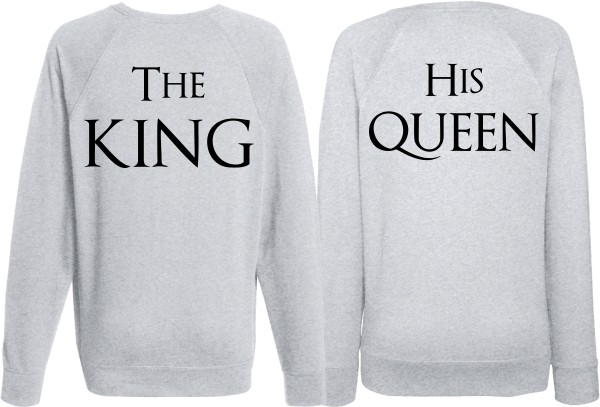 Парные свитшоты KING QUEEN
