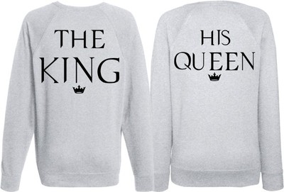 Парные свитшоты KING QUEEN