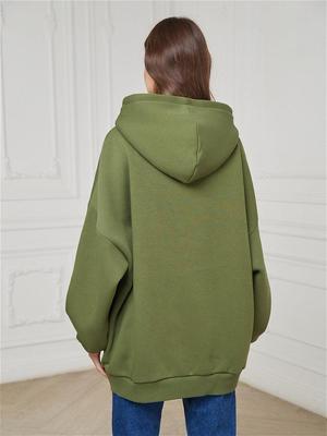 Толстовка байка худи оверсайз хаки