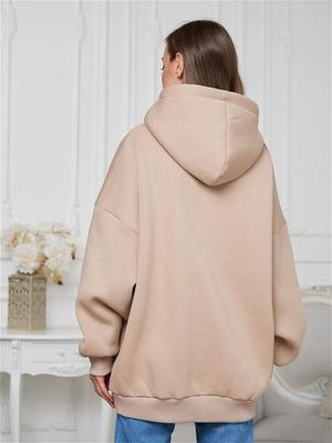 Толстовка байка худи оверсайз пыльная роза