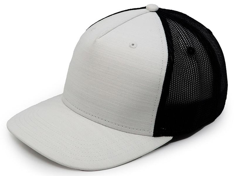 Кепка бейсболка тракер белая/черная